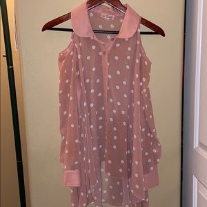 Cecico Sheer button up blouse